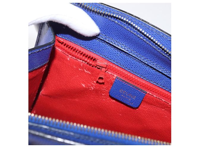 Borsa a mano CÉLINE Circle in pelle viola e oro Auth 171089 D'oro Porpora - vista 21