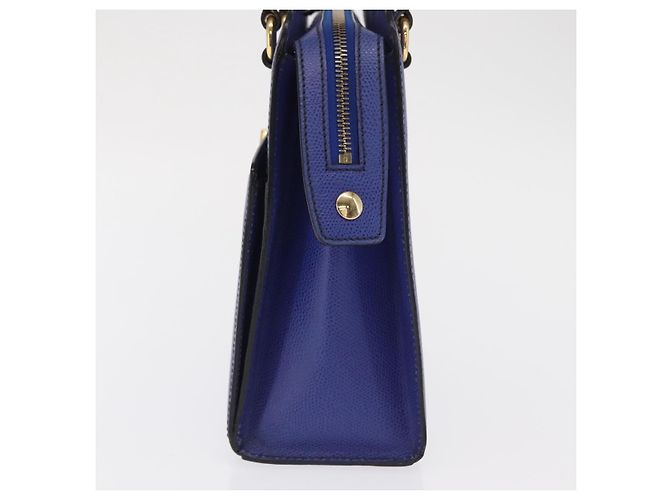 Borsa a mano CÉLINE Circle in pelle viola e oro Auth 171089 D'oro Porpora - vista 3