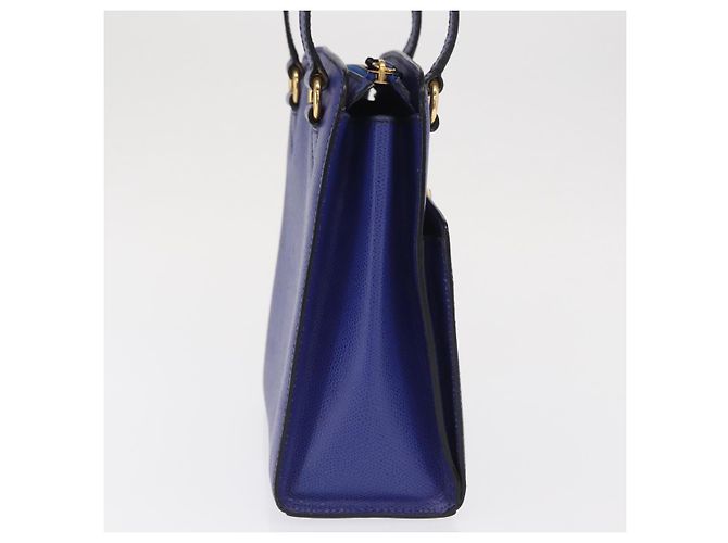 Borsa a mano CÉLINE Circle in pelle viola e oro Auth 171089 D'oro Porpora - vista 4