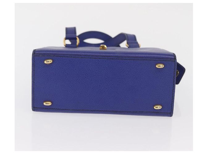Borsa a mano CÉLINE Circle in pelle viola e oro Auth 171089 D'oro Porpora - vista 5