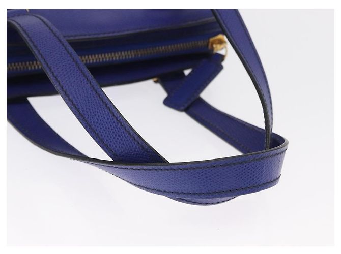 Borsa a mano CÉLINE Circle in pelle viola e oro Auth 171089 D'oro Porpora - vista 7