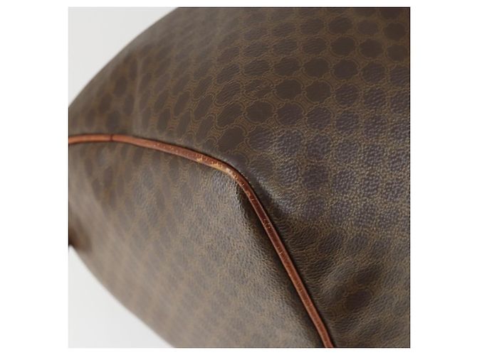 Céline Borsa Boston in tela Macadam CELINE in pelle PVC marrone oro Auth ep13278 D'oro - vista 15