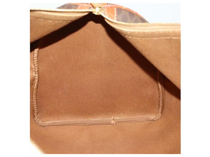 Céline Borsa Boston in tela Macadam CELINE in pelle PVC marrone oro Auth ep13278 D'oro - vista 20