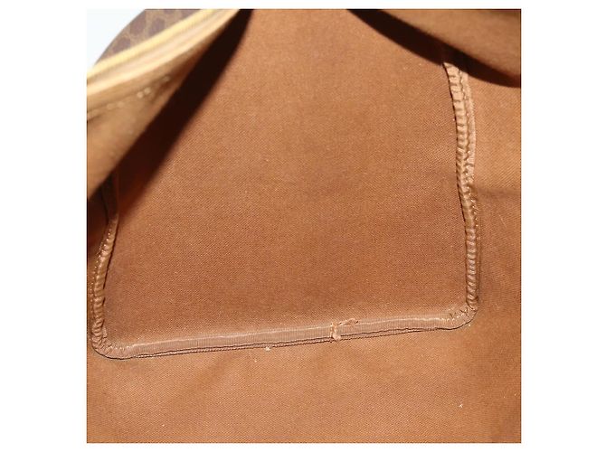 Céline Borsa Boston in tela Macadam CELINE in pelle PVC marrone oro Auth ep13278 D'oro - vista 21