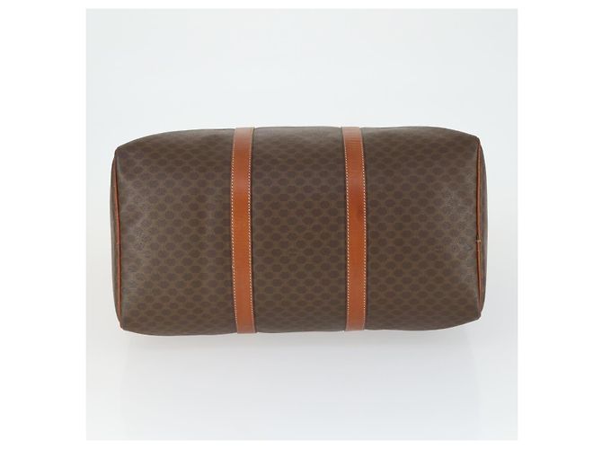 Céline Borsa Boston in tela Macadam CELINE in pelle PVC marrone oro Auth ep13278 D'oro - vista 5