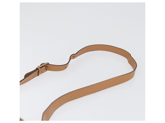 Céline Borsa a Spalla in Tela Macadam CELINE in Pelle PVC Marrone Oro Auth 170993 D'oro - vista 14