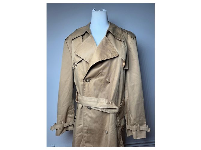 Trench coat in cotone vintage Dior beige L/XL Cammello - vista 12