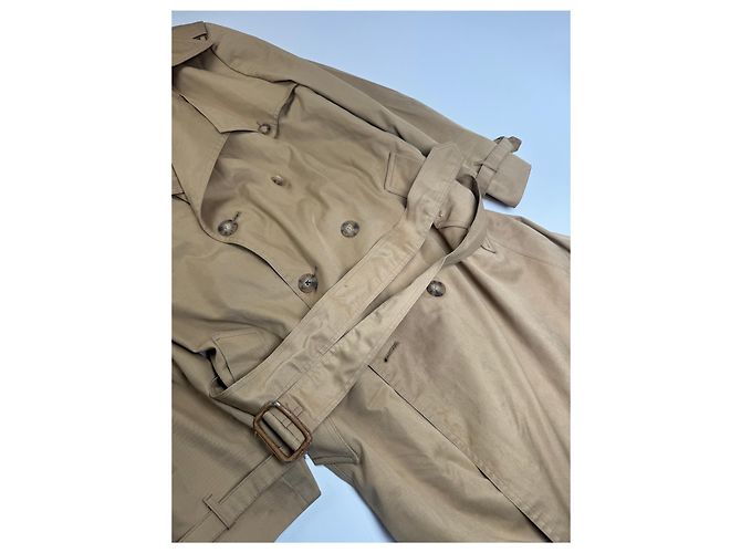 Trench coat in cotone vintage Dior beige L/XL Cammello - vista 5