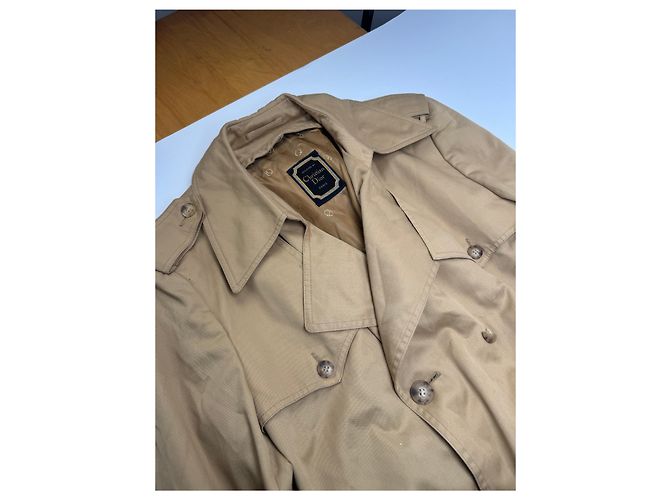 Trench coat in cotone vintage Dior beige L/XL Cammello - vista 6