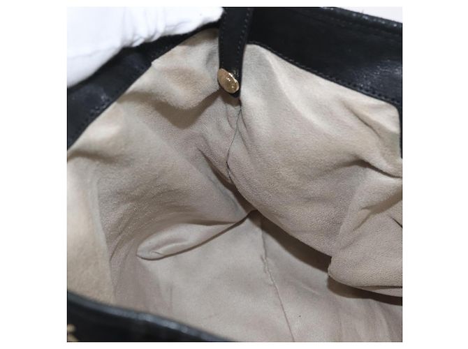 Borsa Tote in Pelle Nera e Oro Autentica BA10854 Jimmy Choo Nero D'oro - vista 19
