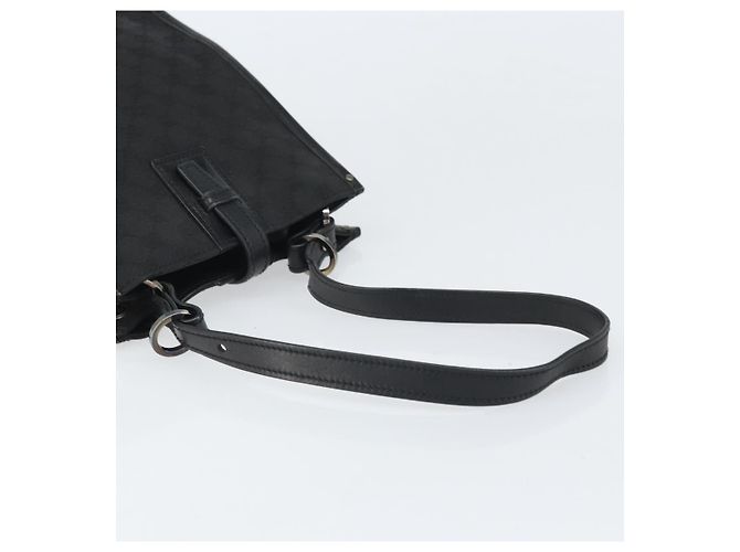 Borsa a Spalla GG Canvas Gucci Nera Argento 110292 Auth ep13049 Nero - vista 7