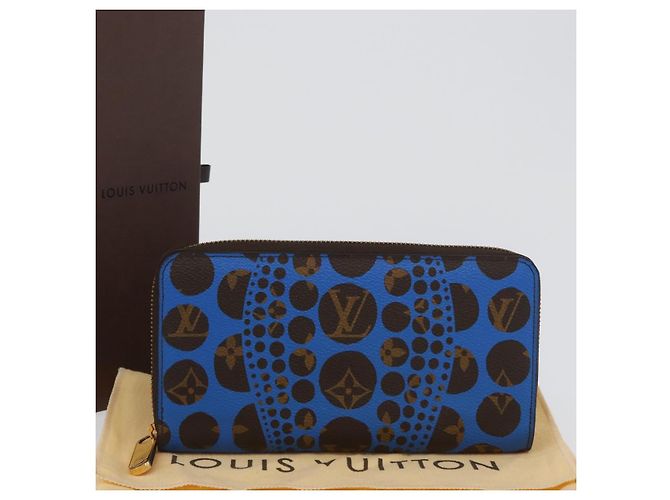 Louis Vuitton Cartera Zippy Monogram Yayoi Kusama Azul M60448 LV Auth 168048SAV - vista 12