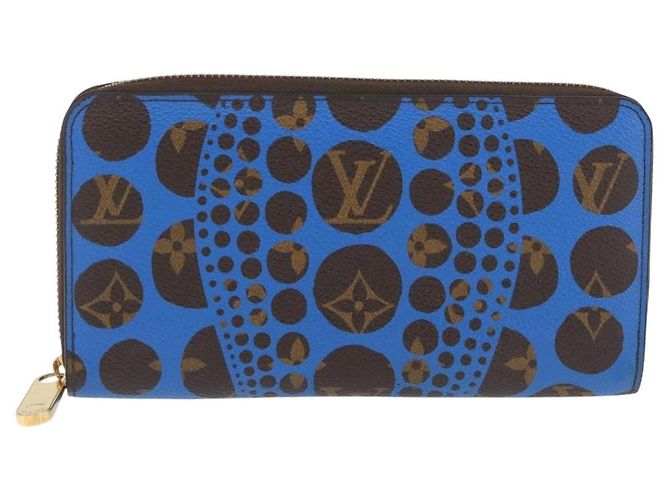 Louis Vuitton Cartera Zippy Monogram Yayoi Kusama Azul M60448 LV Auth 168048SAV - vista 13