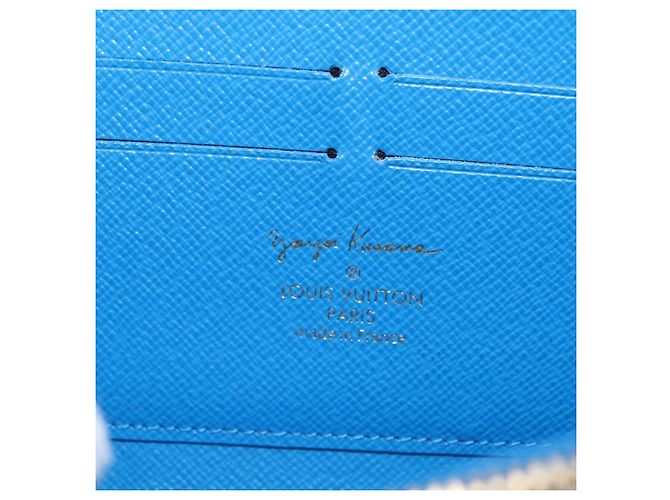 Louis Vuitton Cartera Zippy Monogram Yayoi Kusama Azul M60448 LV Auth 168048SAV - vista 17