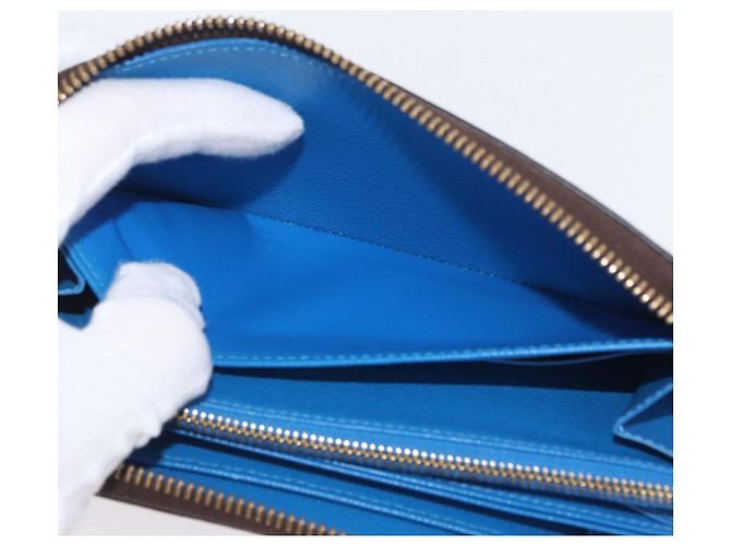 Louis Vuitton Cartera Zippy Monogram Yayoi Kusama Azul M60448 LV Auth 168048SAV - vista 18