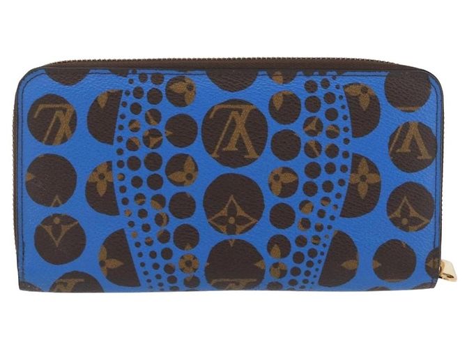 Louis Vuitton Cartera Zippy Monogram Yayoi Kusama Azul M60448 LV Auth 168048SAV - vista 2