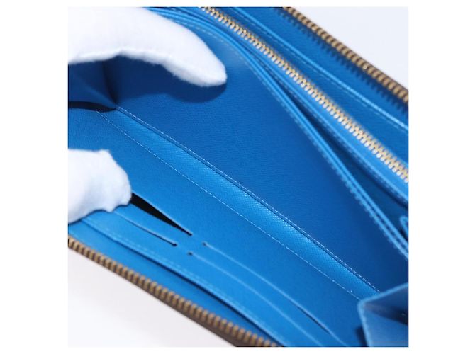 Louis Vuitton Cartera Zippy Monogram Yayoi Kusama Azul M60448 LV Auth 168048SAV - vista 21