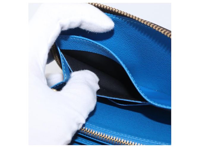 Louis Vuitton Cartera Zippy Monogram Yayoi Kusama Azul M60448 LV Auth 168048SAV - vista 23