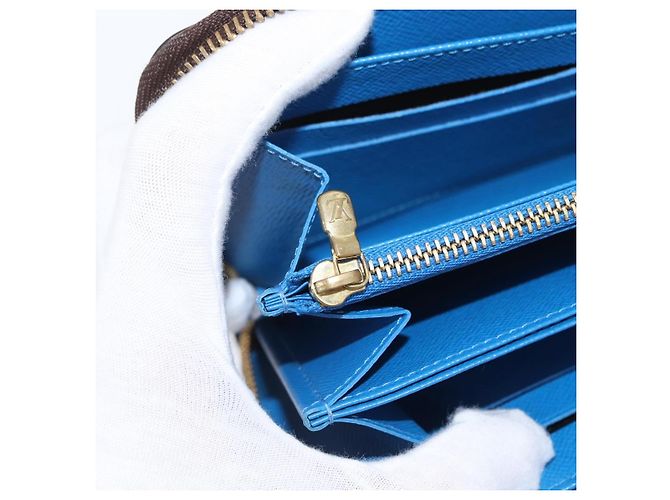 Louis Vuitton Cartera Zippy Monogram Yayoi Kusama Azul M60448 LV Auth 168048SAV - vista 24