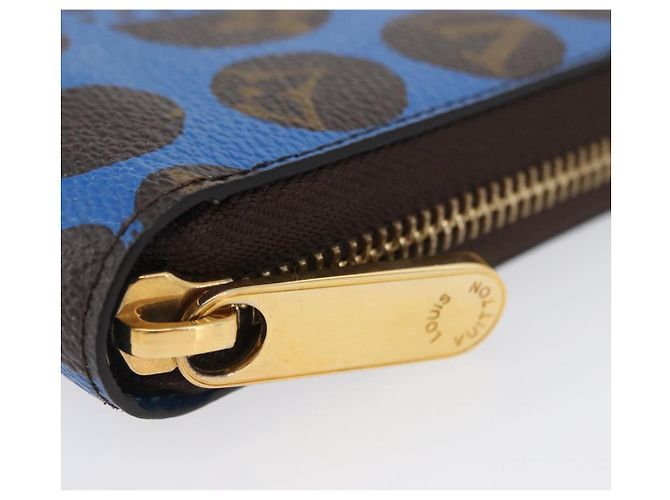 Louis Vuitton Cartera Zippy Monogram Yayoi Kusama Azul M60448 LV Auth 168048SAV - vista 8