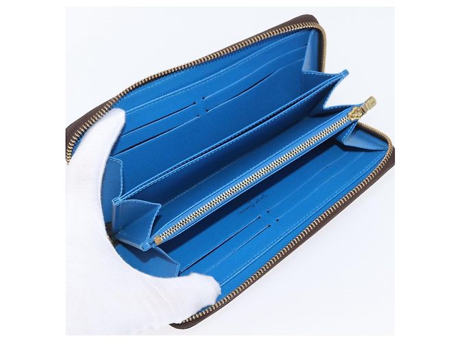 Louis Vuitton Cartera Zippy Monogram Yayoi Kusama Azul M60448 LV Auth 168048SAV - vista 9