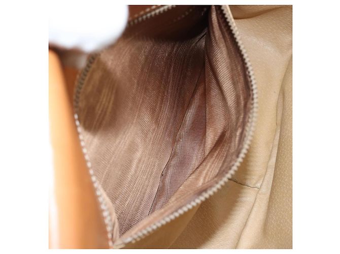 Céline Borsa a Spalla in Tela Macadam CELINE in Pelle PVC Marrone Oro Auth 171981 D'oro - vista 24