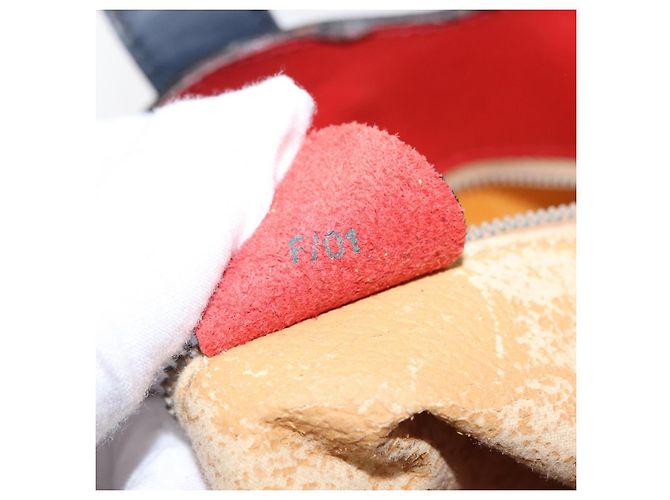Céline CELINE Circle Schultertasche aus Leder Mehrfarbig Gold Auth 170678 - Ansicht 12