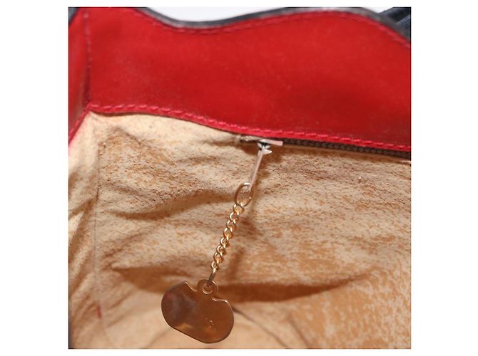 Céline CELINE Circle Schultertasche aus Leder Mehrfarbig Gold Auth 170678 - Ansicht 22