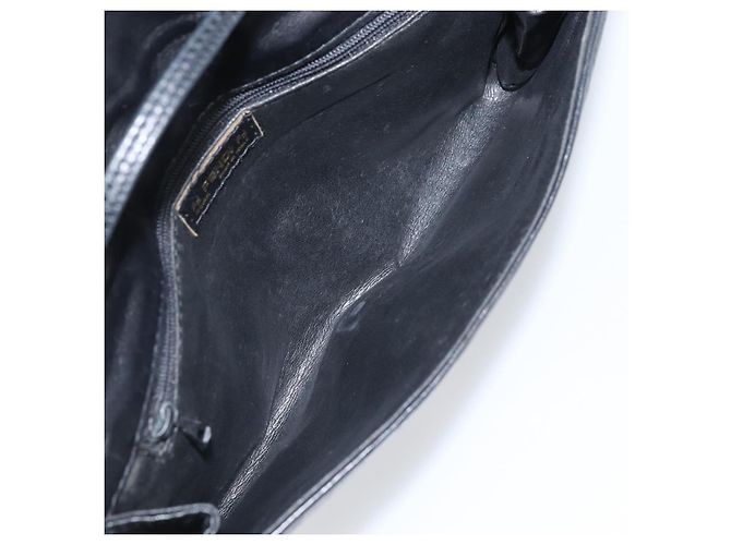Borsa a Spalla FENDI in Pelle Nera Oro Auth ti3646 Nero D'oro - vista 12