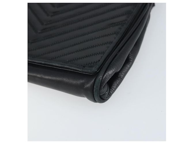 Borsa a Spalla FENDI in Pelle Nera Oro Auth ti3646 Nero D'oro - vista 9