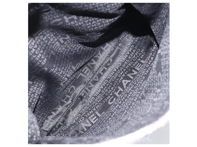 Sac à épaule Camélia en chaîne CHANEL Tweed Multicolore Argent CC Auth 169721SAV Argenté - vue 10