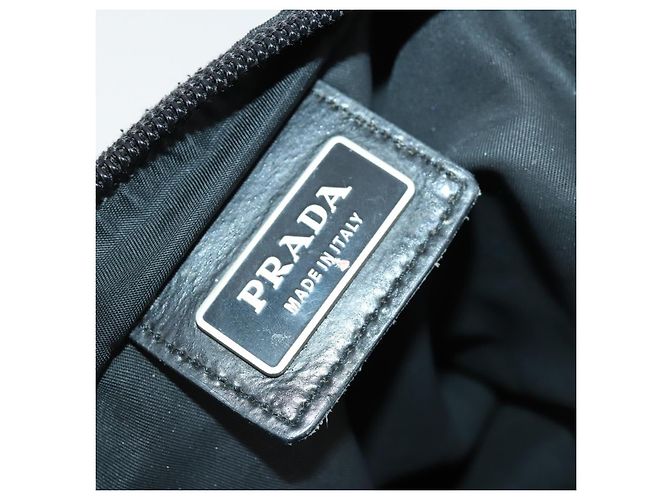 Borsa a Spalla PRADA Nylon Nero Argento Autentica ep12954 - vista 10