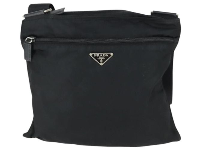 Borsa a Spalla PRADA Nylon Nero Argento Autentica ep12954 - vista 13