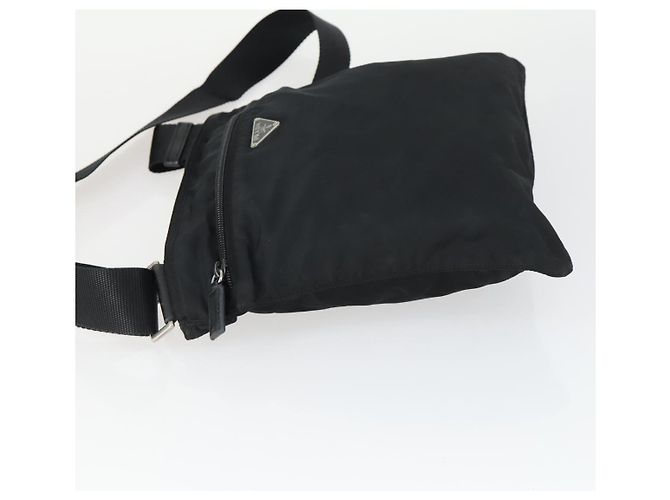 Borsa a Spalla PRADA Nylon Nero Argento Autentica ep12954 - vista 4
