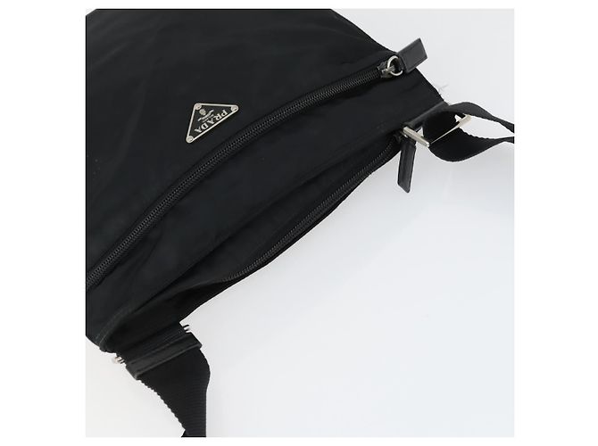 Borsa a Spalla PRADA Nylon Nero Argento Autentica ep12954 - vista 6