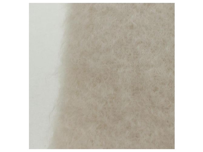 Sciarpa Anagram LOEWE in Lana Mohair Bianca Auth am10695V Bianco - vista 6