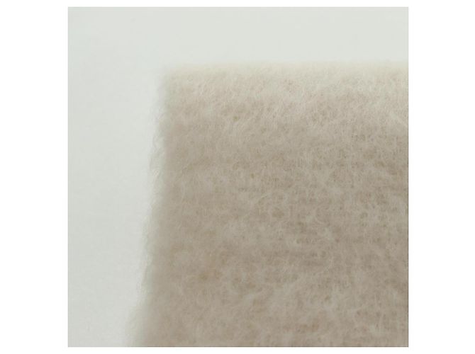Sciarpa Anagram LOEWE in Lana Mohair Bianca Auth am10695V Bianco - vista 8