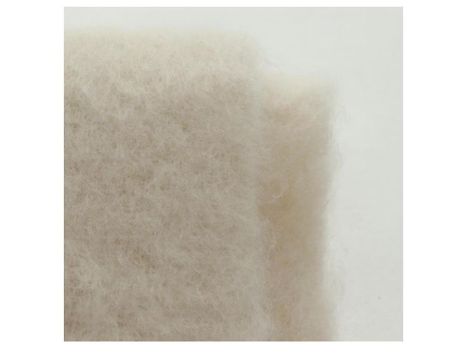 Sciarpa Anagram LOEWE in Lana Mohair Bianca Auth am10695V Bianco - vista 9