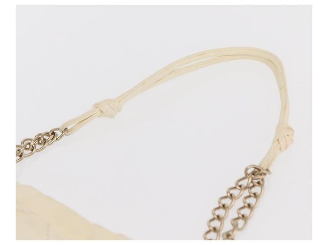CHANEL Borsa a Spalla in Pelle Wild Stitch con Catena Avorio Oro CC Auth 169894 D'oro Crudo - vista 14