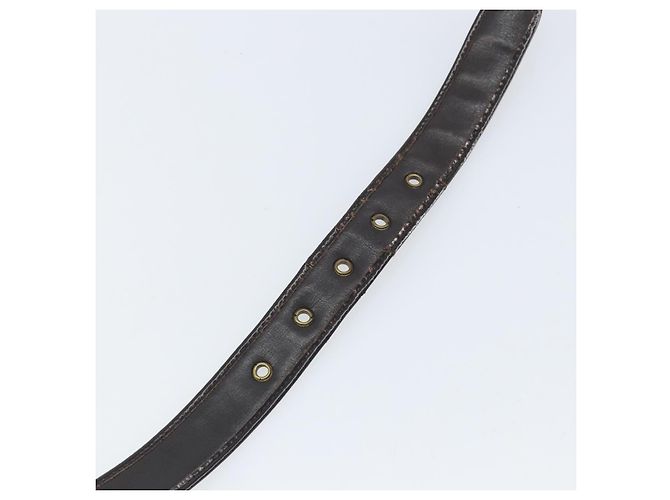 Christian Dior Trotter Canvas Gürtel 30,7"" Braun Auth bs33375 - Ansicht 9