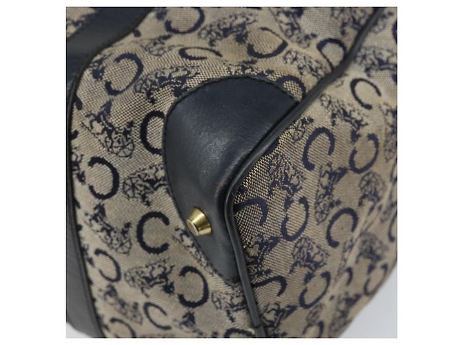 Céline Borsa a mano in tela Macadam C di CELINE, blu navy e oro, autentica, riferimento bs33286 D'oro - vista 14
