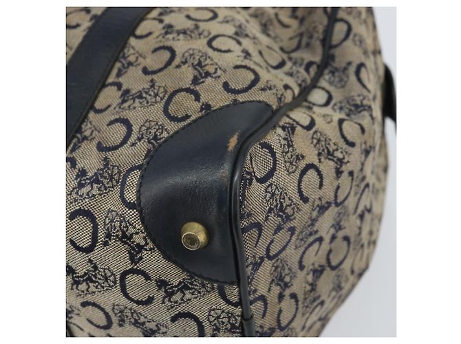 Céline Borsa a mano in tela Macadam C di CELINE, blu navy e oro, autentica, riferimento bs33286 D'oro - vista 16