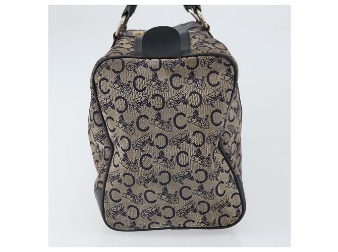 Céline Borsa a mano in tela Macadam C di CELINE, blu navy e oro, autentica, riferimento bs33286 D'oro - vista 4
