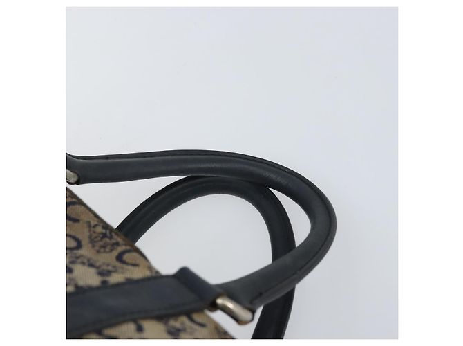 Céline Borsa a mano in tela Macadam C di CELINE, blu navy e oro, autentica, riferimento bs33286 D'oro - vista 8