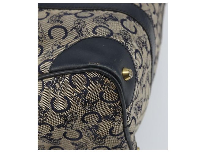 Céline Borsa a mano in tela Macadam C di CELINE, blu navy e oro, autentica, riferimento bs33286 D'oro - vista 9