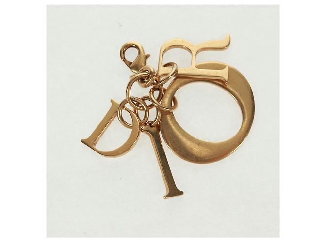 Portafoglio lungo Cannage Studs Christian Dior in pelle di agnello rosa e oro Auth 169933M D'oro - vista 22