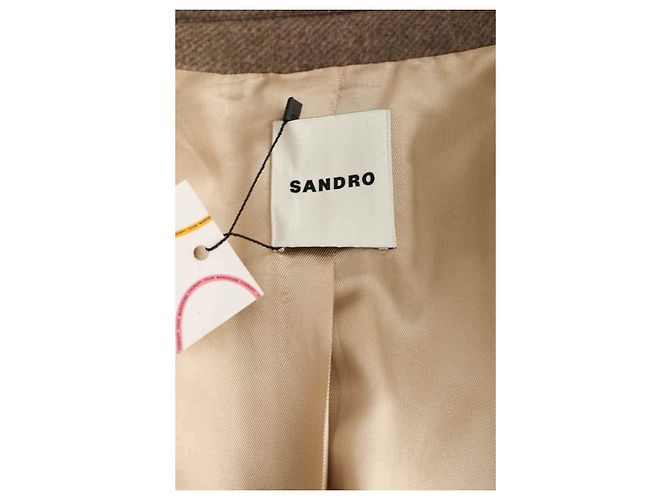 Sandro Cappotto marrone - vista 5