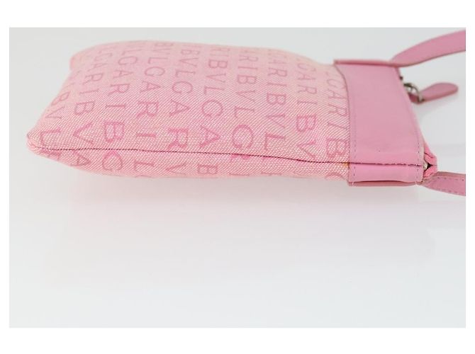Bulgari Bvlgari Logomania Canvas with Leather Rosa - vista 3