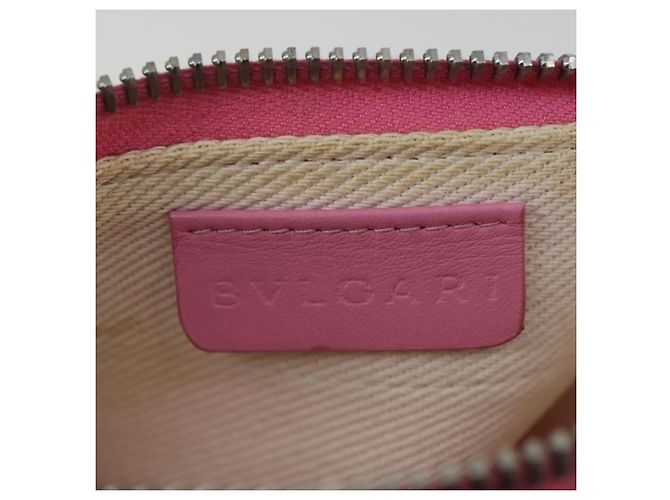 Bulgari Bvlgari Logomania Canvas with Leather Rosa - vista 6