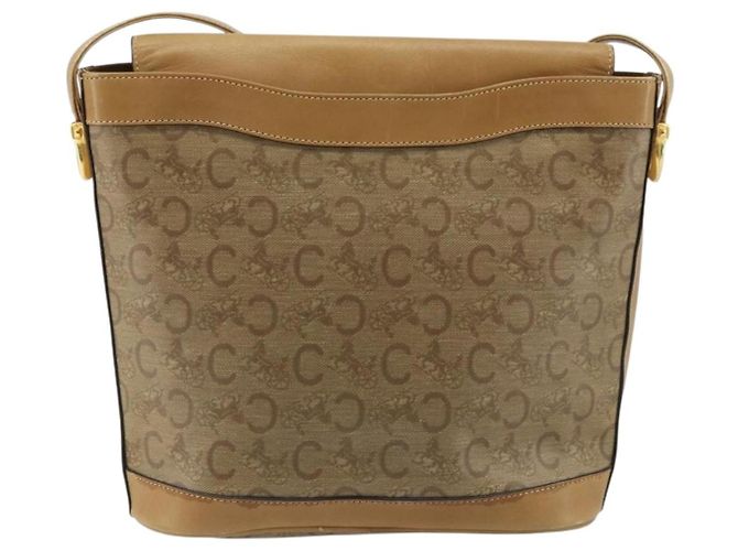 Céline Celine C Sulky Canvas and Leather Beige - vista 2